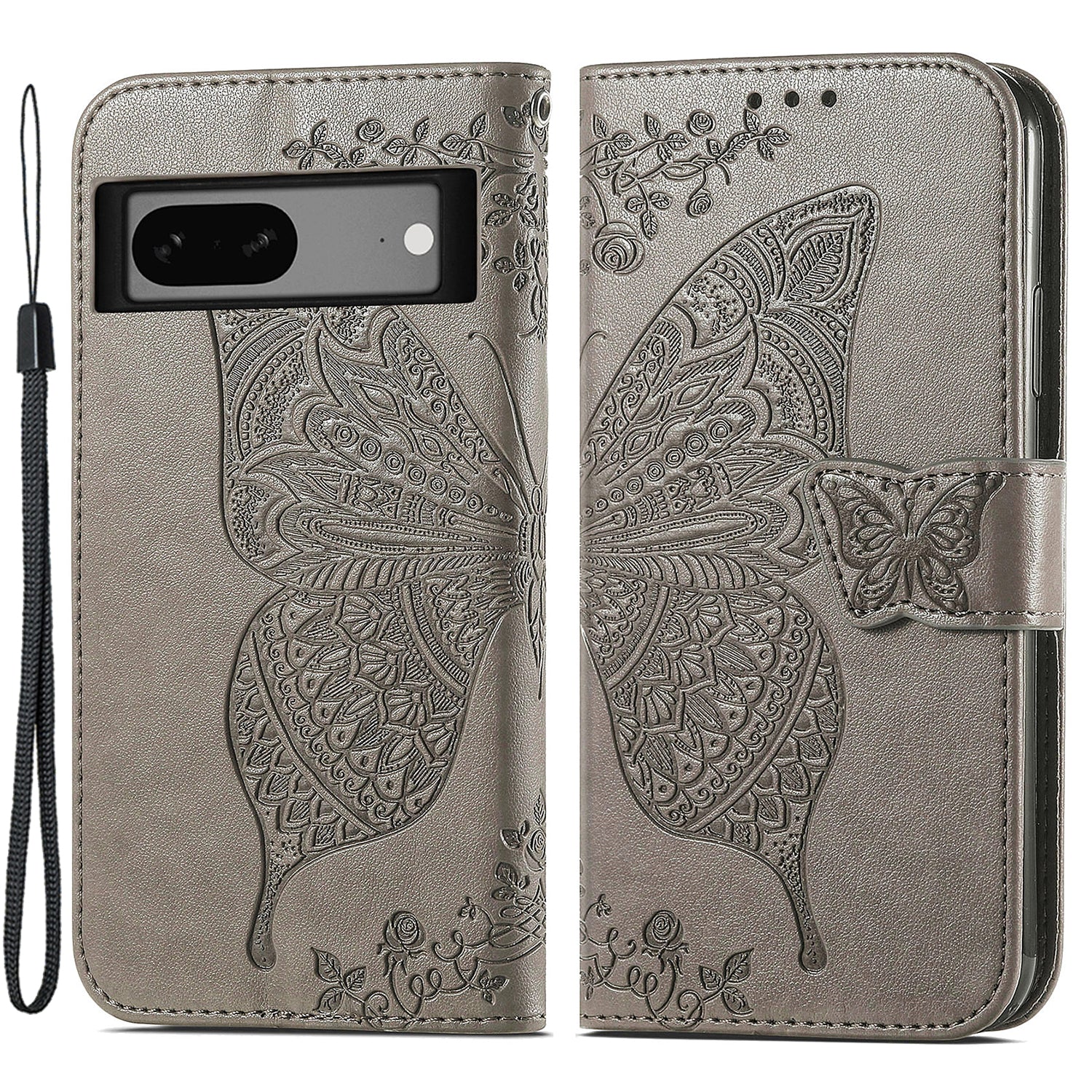 For Google Pixel 7a 5G PU Leather Shockproof Case Imprinted Butterfly Pattern Flip Stand Phone Wallet Cover For Google Pixel 7a 5G PU Leather Shockproof Case Imprinted Butterfly Pattern Flip Stand Phone Wallet Cover